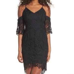 Krista Cold Shoulder Lace Dress